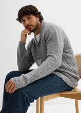 Strickjacke mit Rippenmuster