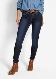 Slim Jeans Mid Waist, Kontrastnähte, bonprix