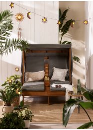 Doppel Gartenliege mit Vorhang, bpc living bonprix collection