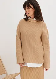 Rollkragenpullover aus reiner Baumwolle, bonprix