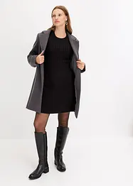 Ausgestelltes Strickkleid mit Zopfmuster, bonprix