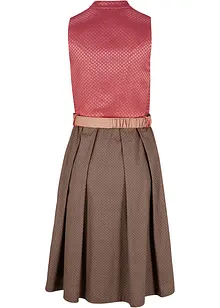 Dirndl mit Bequem-Effekt, knieumspielend (2-tlg. Set), bonprix