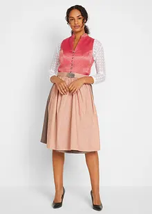 Dirndl mit Bequem-Effekt, knieumspielend (2-tlg. Set), bonprix