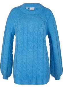 Oversize-Pullover mit Zopfmuster, bonprix