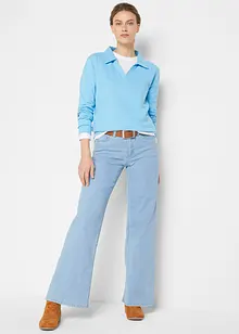 Wide-Leg-Jeans, Mid Waist, bonprix