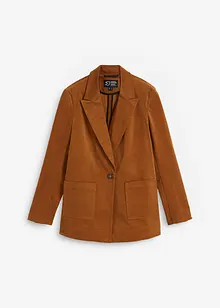 Cord-Blazer mit aufgesetzten Taschen aus Bio-Baumwolle, bonprix