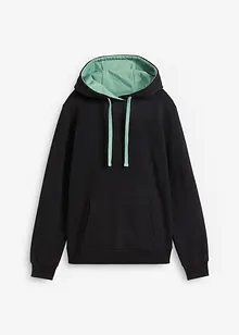 Kapuzensweatshirt mit Kontrastdetails aus Bio-Baumwolle, bonprix