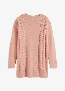 Oversize-Pullover mit Zopfmuster, bonprix