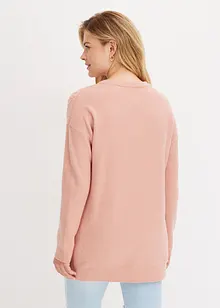 Oversize-Pullover mit Zopfmuster, bonprix