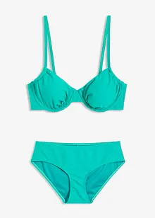 Bügel Bikini 2 tlg Set dunkelgrün Cup D Damen bonprix