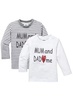 Baby Langarmshirt (2er-Pack) Bio-Baumwolle, bpc bonprix collection Baby Langarmshirt (2er-Pack) Bio-Baumwolle, bpc bonprix collection