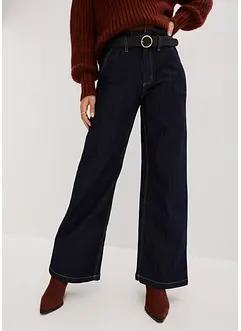 Wide Leg Jeans High Waist, Paperbag, bonprix