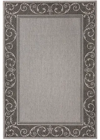 In- und Outdoor Teppich mit Rankenbordüre in grau - bpc living bonprix collection In- und Outdoor Teppich mit Rankenbordüre in grau - bpc living bonprix collection