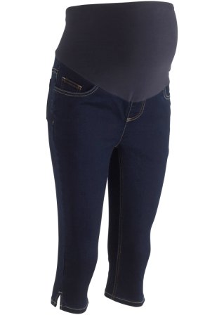 Umstands-Capri-Jeans in blau von vorne - bpc bonprix collection