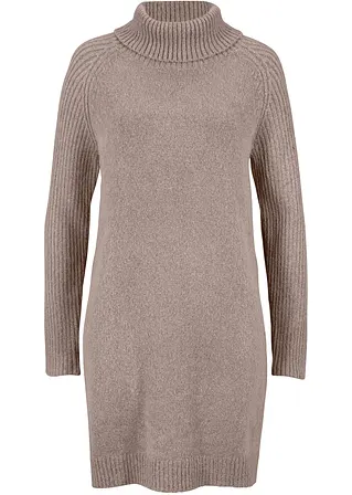 Longpullover mit Rollkragen in braun von vorne - bonprix Longpullover mit Rollkragen in braun von vorne - bonprix