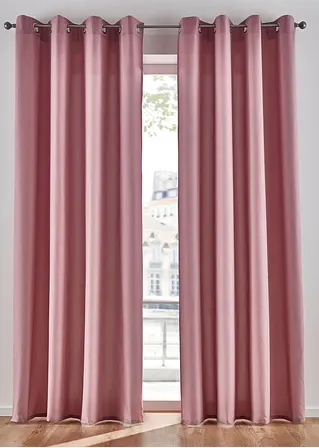 Pflegeleichte Vorhänge aus Mikrofaser (2er Pack) in rosa - bonprix Pflegeleichte Vorhänge aus Mikrofaser (2er Pack) in rosa - bonprix