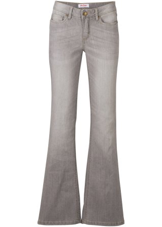 Komfort-Stretch-Jeans Bootcut in grau von vorne - John Baner JEANSWEAR