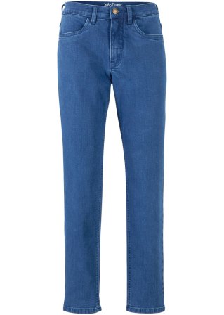 Mom Fit Stretch-Jeans aus Bio-Baumwolle in blau von vorne - John Baner JEANSWEAR
