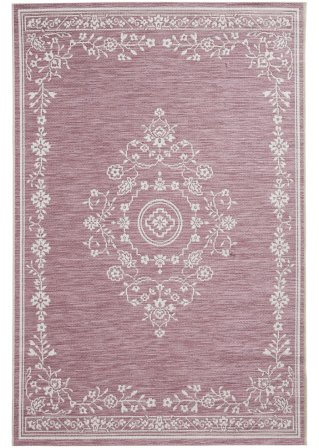 In- und Outdoor Teppich mit klassischem Ornament in rosa - bpc living bonprix collection