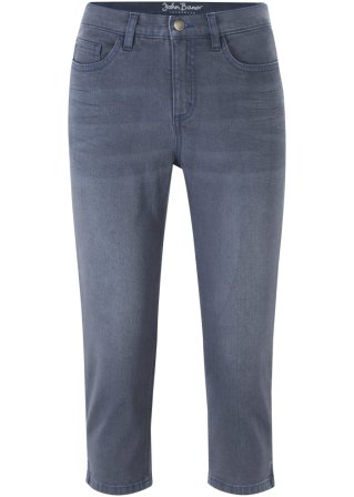 Capri-Ultra-Soft-Jeans in blau von vorne - John Baner JEANSWEAR