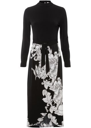 Kleid in schwarz von vorne - BODYFLIRT boutique