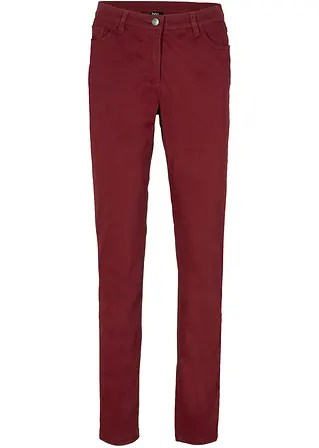 Stretch-Hose, Slim Fit in rot von vorne - bonprix Stretch-Hose, Slim Fit in rot von vorne - bonprix