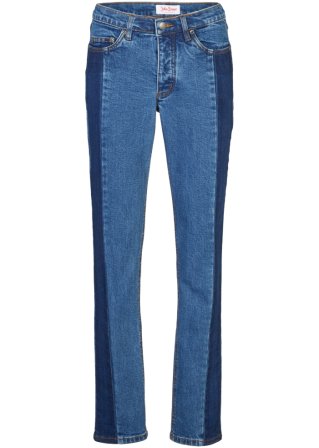 Stretch Jeans Straight in blau von vorne - John Baner JEANSWEAR