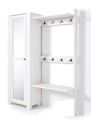 Garderobe mit Schrank in weiß von vorne - bpc living bonprix collection