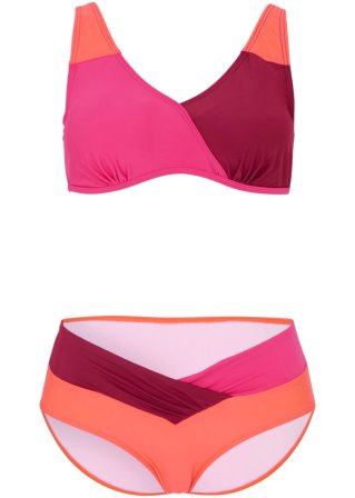 Bügel Bikini (2-tlg.Set)  in pink von vorne - bpc bonprix collection
