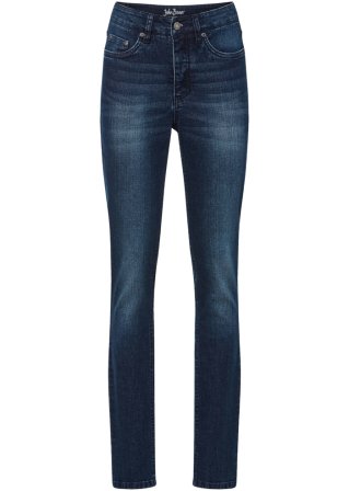 Skinny Jeans High Waist, Ultra-Soft  in blau von vorne - John Baner JEANSWEAR
