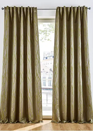 Jacquard Vorhang (1er Pack) in grün - bpc living bonprix collection Jacquard Vorhang (1er Pack) in grün - bpc living bonprix collection