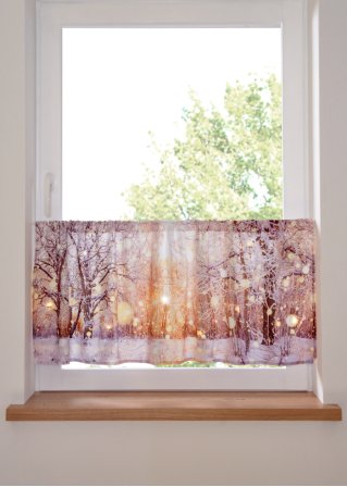 LED-Scheibengardine mit Winter Motiv in weiß - bpc living bonprix collection