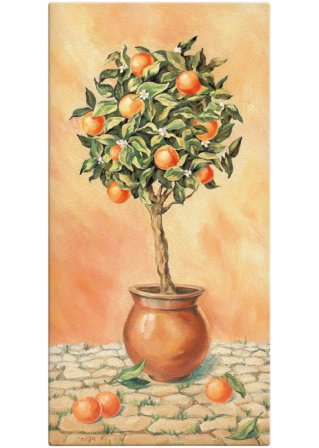 Leinwandbild mit Orangenbaum in orange - bpc living bonprix collection