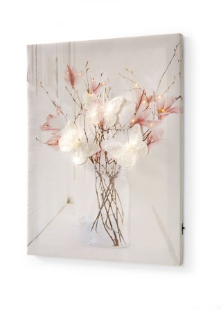 LED-Bild mit Schmetterlingen in weiß - bpc living bonprix collection