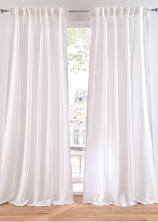 Vorhang aus recyceltem Polyester (1er Pack) in weiß - bpc living bonprix collection
