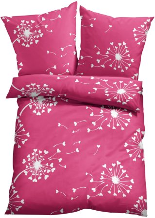 Bettwäsche mit Pusteblumen in pink - bpc living bonprix collection