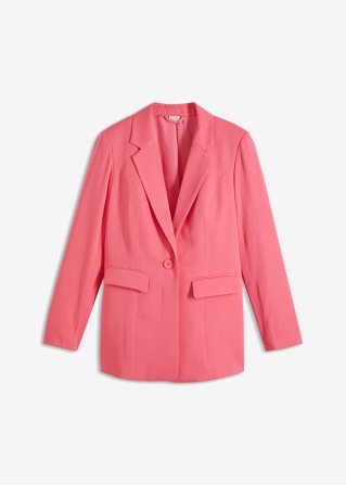 Oversized Blazer in pink von vorne - BODYFLIRT boutique