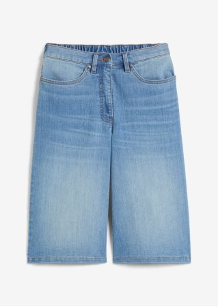 Straight Jeans, High Waist, Stretch in blau von vorne - bpc bonprix collection