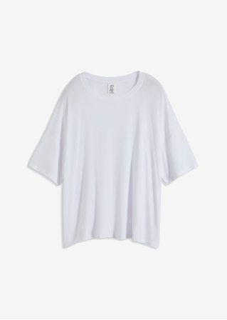 fließendes Oversize-Shirt in weiß von vorne - bpc bonprix collection