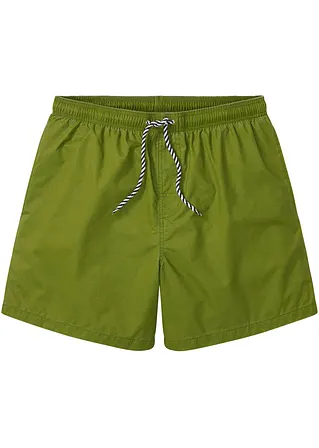 Badeshorts Herren mit Washed-Out-Optik in grün von vorne - bpc bonprix collection Badeshorts Herren mit Washed-Out-Optik in grün von vorne - bpc bonprix collection