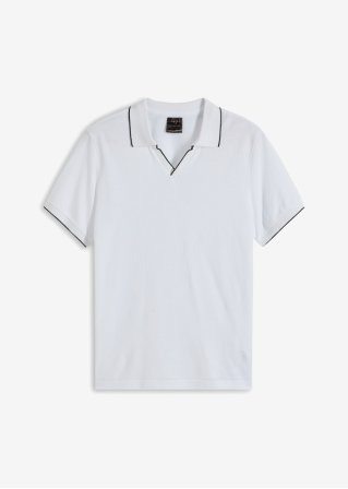 Kurzarm - Poloshirt in weiß von vorne - bpc selection