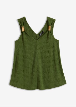 Shirt-Top in grün von vorne - bpc selection