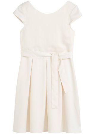 Festliches Mädchen Kleid in weiß von vorne - bpc bonprix collection