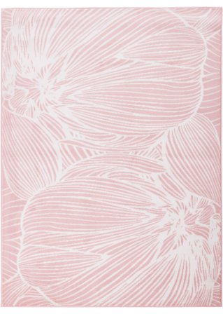 Teppich mit großer Blume in rosa - bpc living bonprix collection