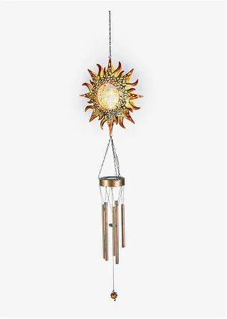 Solar Deko Windspiel mit Glaskugel in gold - bonprix Solar Deko Windspiel mit Glaskugel in gold - bonprix