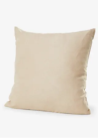 Kissenhülle mit Struktur mit Füllung (1er Pack) in beige von vorne - bonprix Kissenhülle mit Struktur mit Füllung (1er Pack) in beige von vorne - bonprix