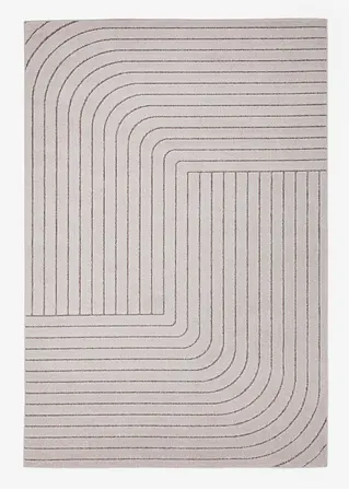 In-und Outdoor Teppich mit dezenter Hoch- Tiefstruktur in beige von vorne - bonprix In-und Outdoor Teppich mit dezenter Hoch- Tiefstruktur in beige von vorne - bonprix