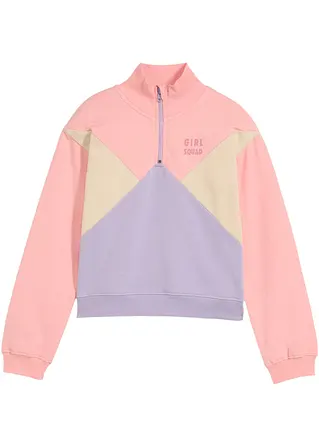 Sweatshirt aus reiner Bio-Baumwolle in lila von vorne - bonprix Sweatshirt aus reiner Bio-Baumwolle in lila von vorne - bonprix