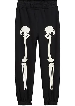Kinder Jogginghose in schwarz von vorne - bonprix Kinder Jogginghose in schwarz von vorne - bonprix