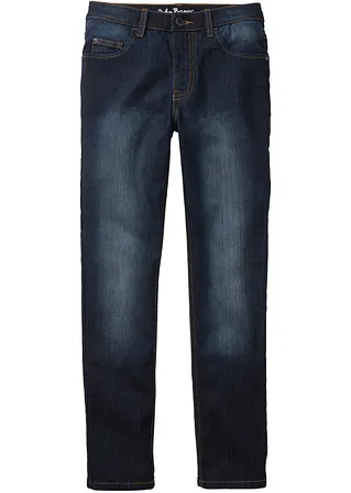 Slim Fit Stretch-Jeans, Straight in blau von vorne - bonprix Slim Fit Stretch-Jeans, Straight in blau von vorne - bonprix